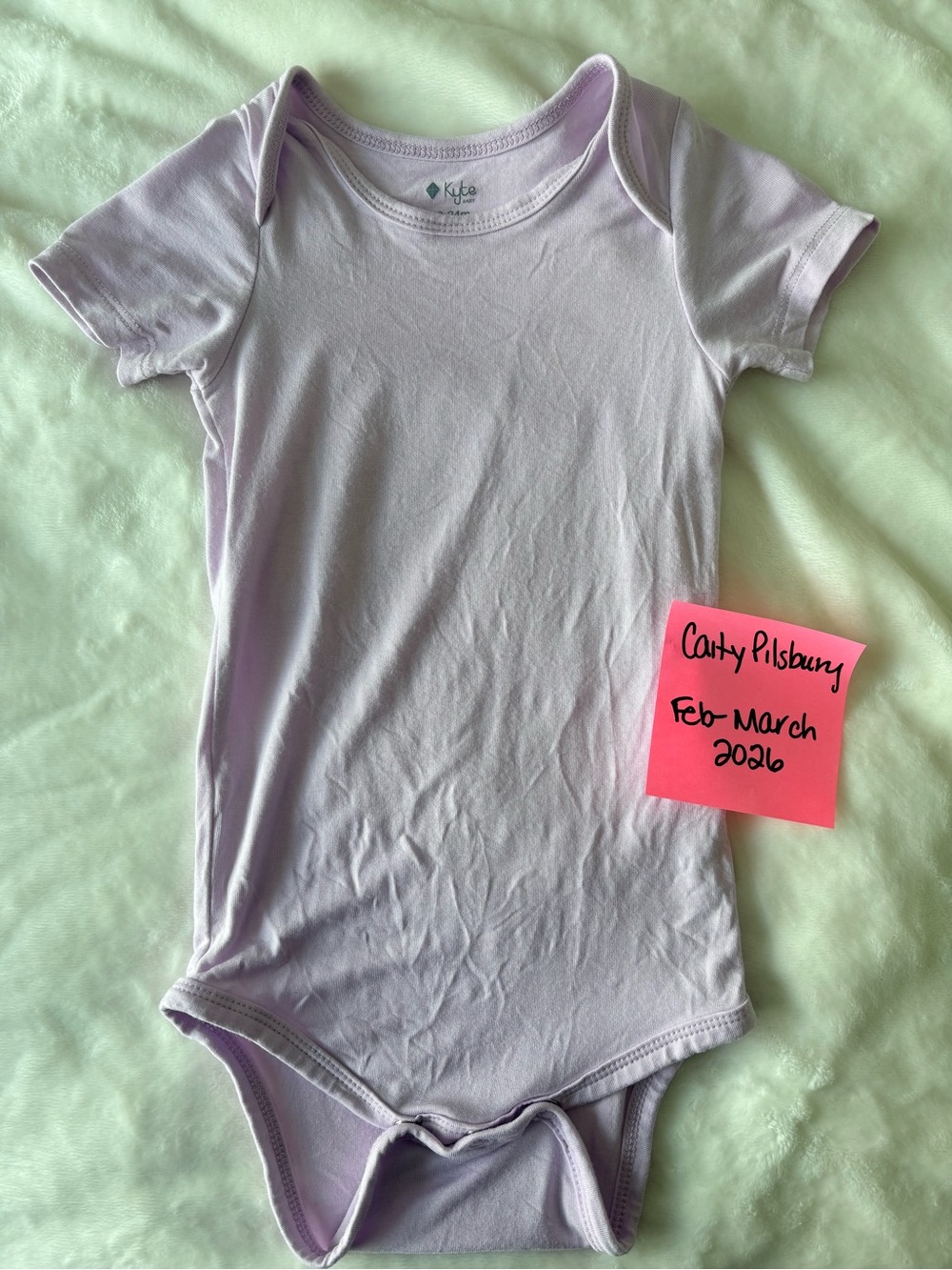 Kyte BABY Mauve Short-Sleeve One-Piece Bodysuit
